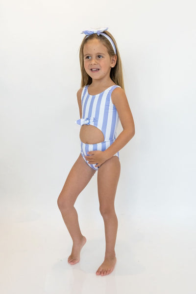 Trikini niña Rayas Lila